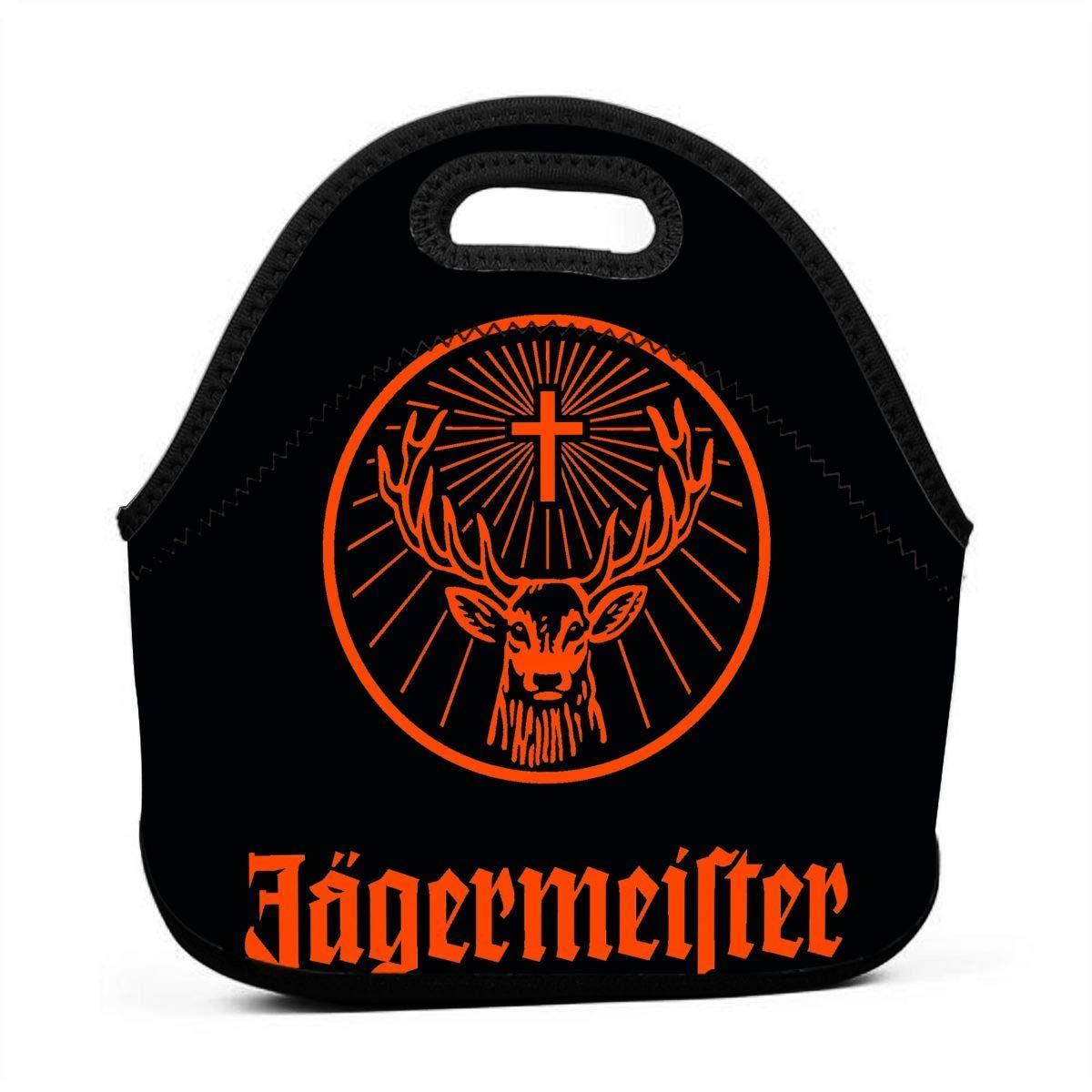 Jaegermeister Logo - Amazon.com: Deluxe Neoprene Insulated Lunch Bag Extra Thick ...