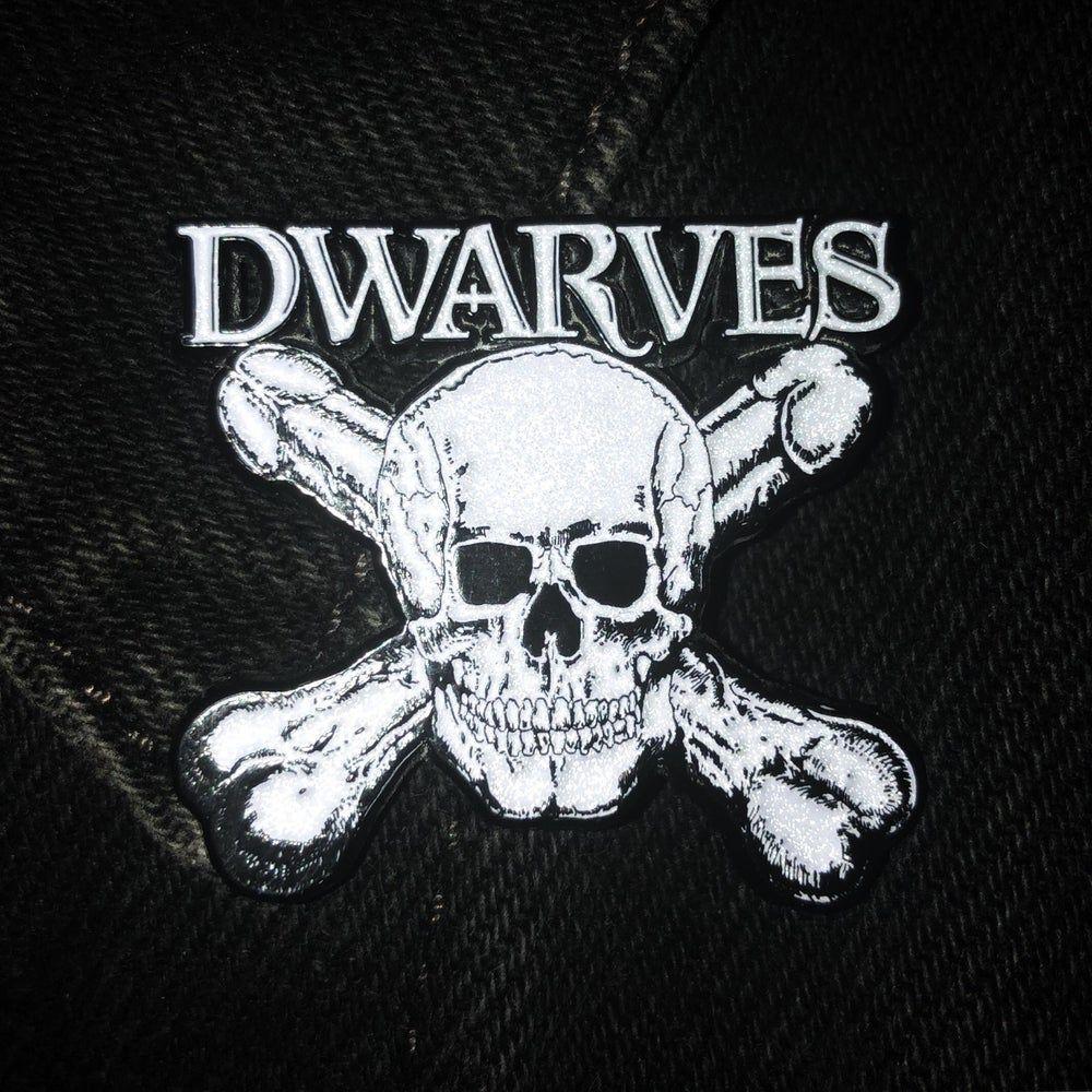 Dwarves Logo - The Dwarves Skull &.Cross Boners Enamel Pin