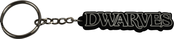 Dwarves Logo - DWARVES LOGO RUBBER KEYCHAIN