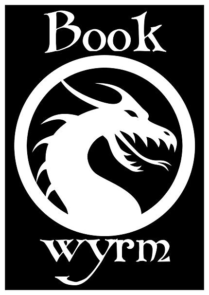 Wyrm Logo - New Black Paper Sticker Bookwyrm Book Wyrm Worm Dragon