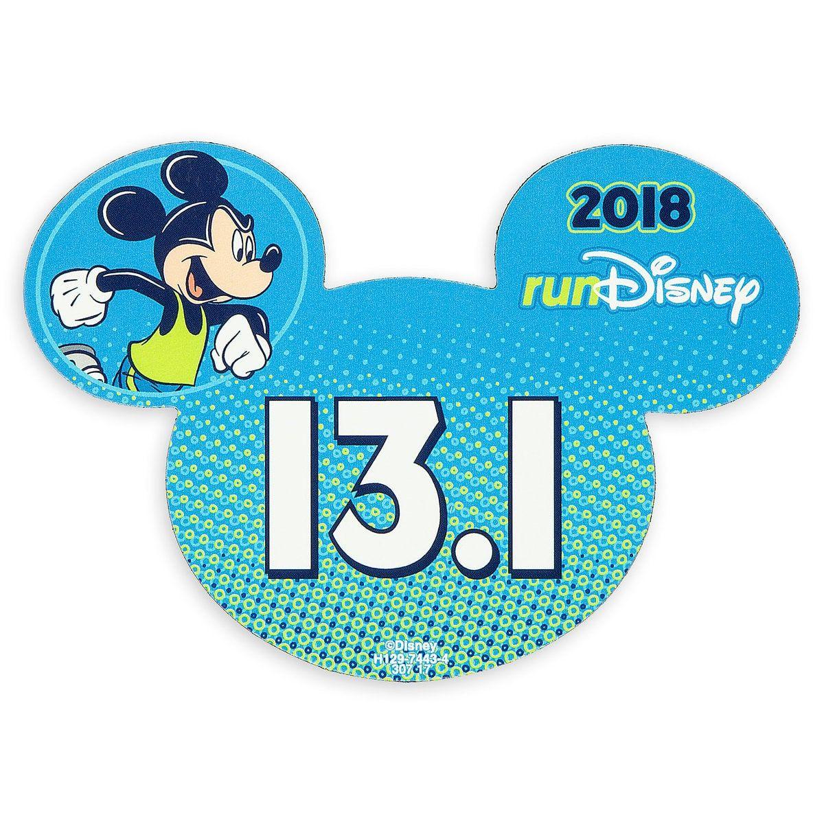 runDisney Logo - Mickey Mouse runDisney 2018 Magnet