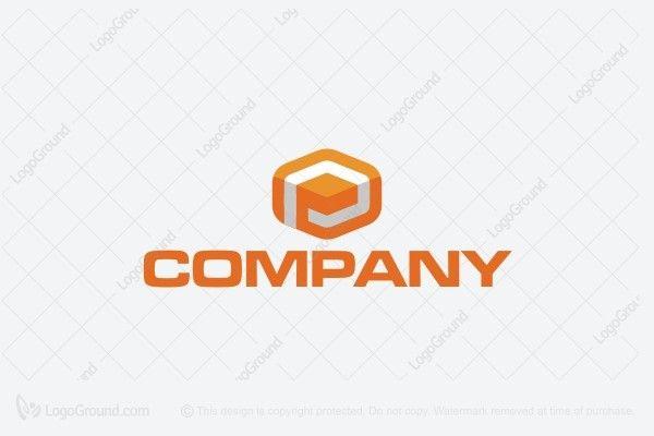Orange Hexagon Logo - Hexagon Orange Letter P Logo
