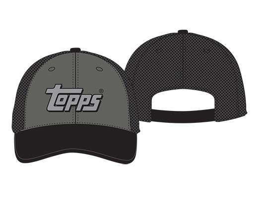 Topps Logo - Topps New Logo Charcoal/Black Snapback Cap
