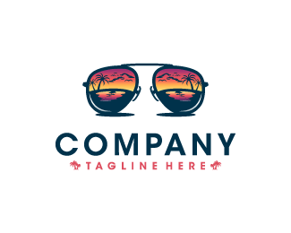 Sunglasses Logo - Beach sunglasses Designed by idealis | BrandCrowd