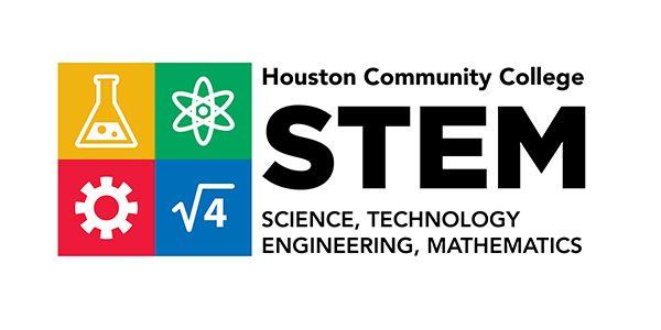 HCC Logo - STEM- Science Technology Engineering & Mathematics. Houston