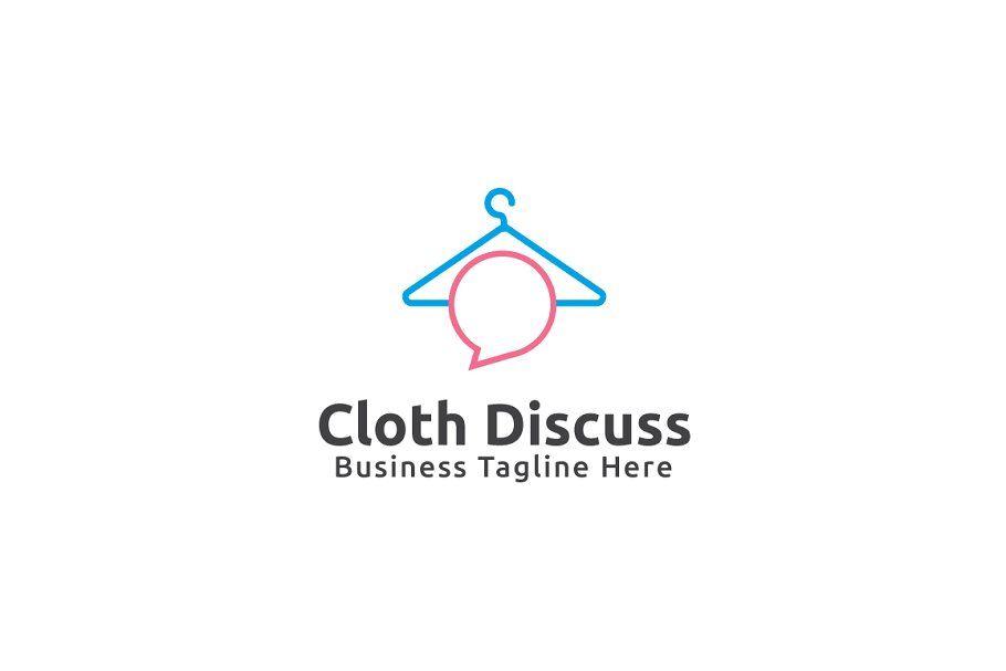 Cloth Logo - Cloth Discuss Logo Template