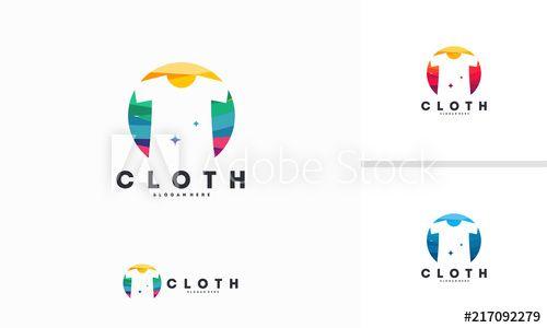 Cloth Logo - Abstract Circle Colorful Cloth logo designs concept vector, Cloth ...