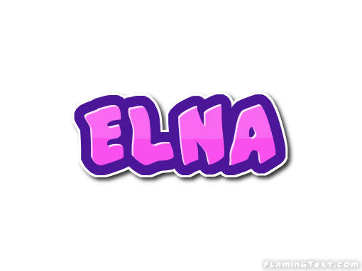 Elna Logo - Elna Logo | Free Name Design Tool from Flaming Text