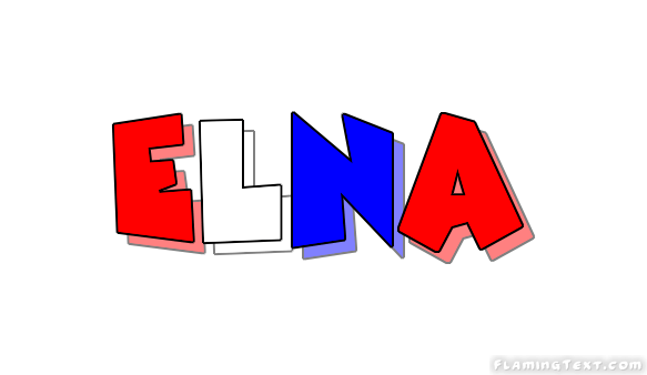 Elna Logo - United States of America Logo. Free Logo Design Tool from Flaming Text