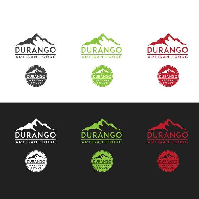 Durango Logo - Colorado mountain theme logo for Durango Artisan Foods. Logo design