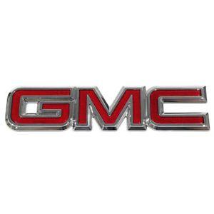 GMC Truck Logo - OEM NEW Rear Tailgate Emblem Nameplate Red Chrome GMC Truck & SUV ...