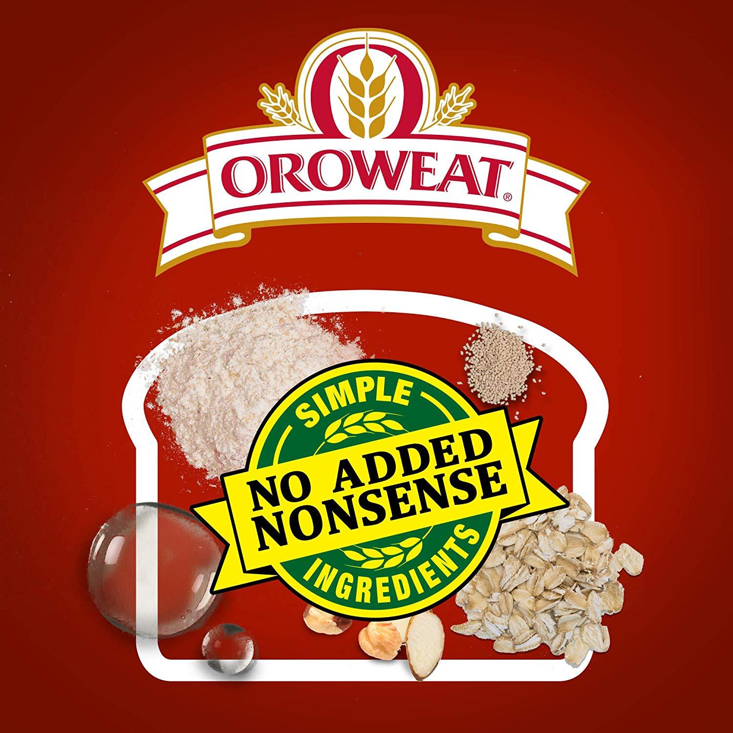 Oroweat Logo - Oroweat Whole Grains 100% Whole Wheat Bread, Baked with Simple Ingredients  & Whole Wheat, 24 oz