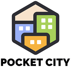 Pocket Logo - Pocket City mobile city building game (iOS, Android)