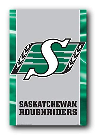 Roughriders Logo - Saskatchewan Roughriders (Logo) Sports Poster Print - 24x36: Amazon ...