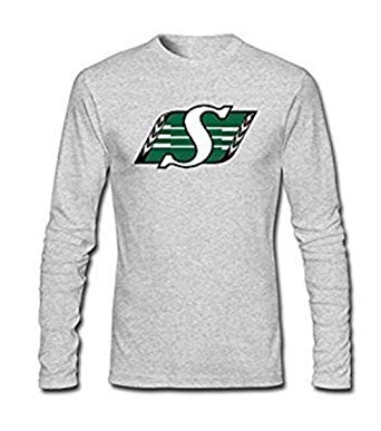 Roughriders Logo - Saskatchewan Roughriders Logo Long Sleeve Men's T-Shirt | Amazon.com