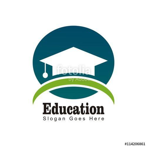 Study Logo - education logo study symbol graduation icon vector Stock image
