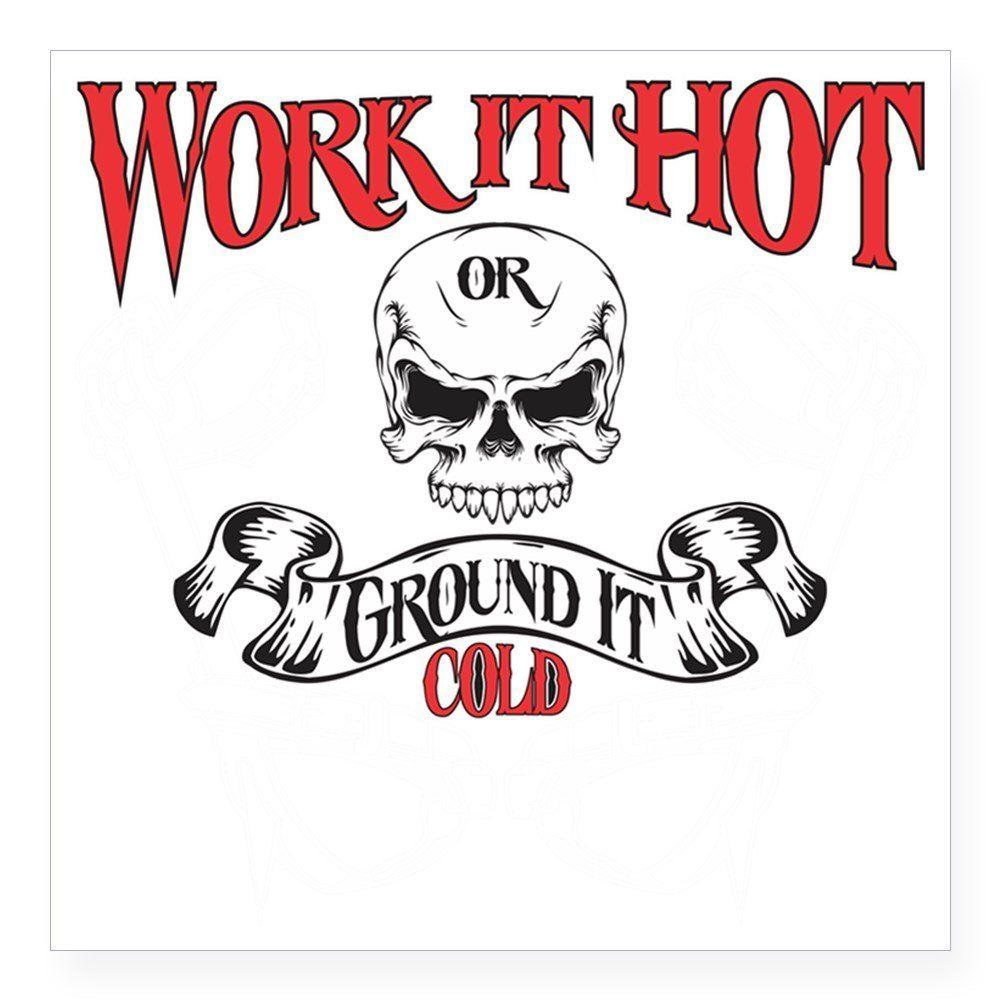 CafePress Logo - Amazon.com: CafePress Work It Hot Lineman Logo 3 Square Sticker 3