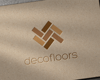 Floor Logo - Deco Floors Logo design - Simple and clean abstract form made of ...