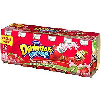 Danimals Logo - Dannon, Danimals Drinkable Yogurt Strawberry Kiwi, 3.1 oz: Amazon ...