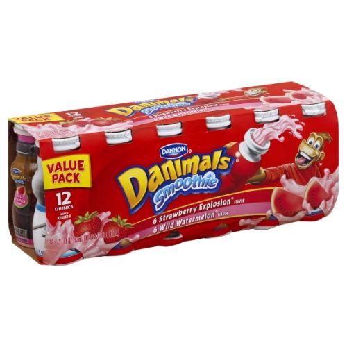 Danimals Logo - Smoothie, Strawberry Explosion Flavor, Wild Watermelon Flavor