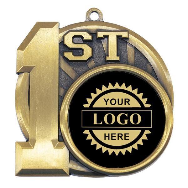 1st-place Logo - Logo Insert Medallion Place 2 1 2 W Gold Engraving (A3542)