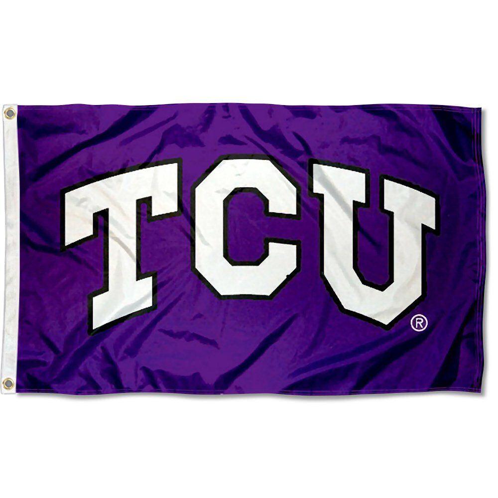 TCU Logo - Amazon.com : TCU Horned Frogs Large TCU Logo 3x5 College Flag ...
