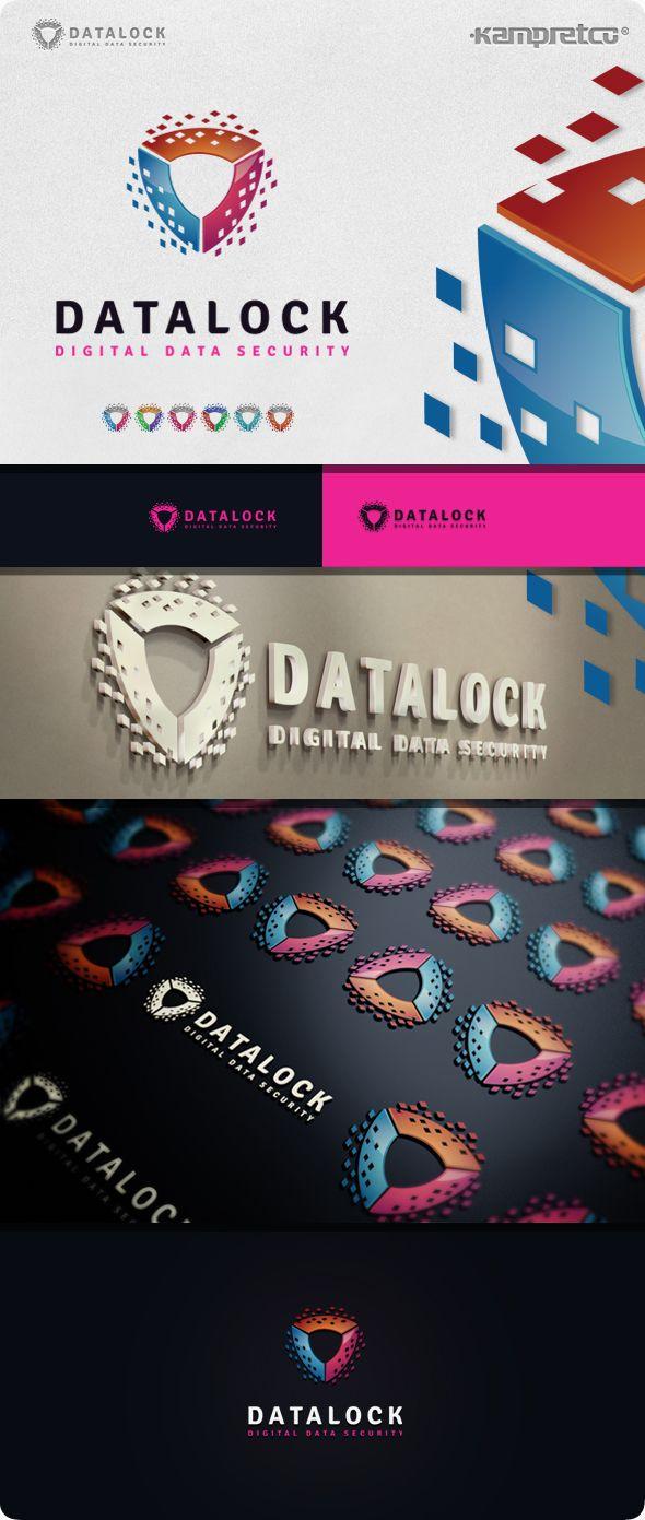 DataLock Logo - Shield Data Lock Logo on Behance