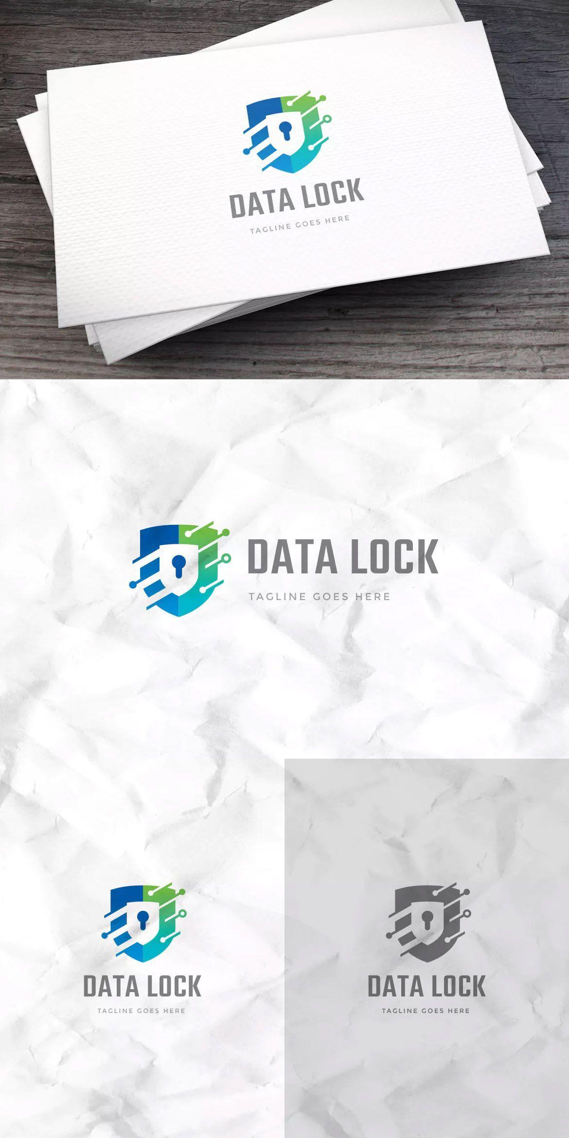 DataLock Logo - Data Lock Logo Template AI, EPS. Download | Logo Templates | Logo ...