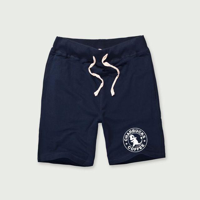 Charbucks Logo - US $26.99 |2018 Summer New 100% Cotton Short Breeches Charbucks Coffee Logo  Dinosaur Printing Shorts Boys Draw String Short Pants-in Casual Shorts ...