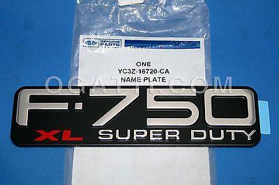 F-750 Logo - F-750 XL NEW OEM FORD OVAL EMBLEM FRONT FENDER F-750 2002-2010 #  YC3Z-16720-CA