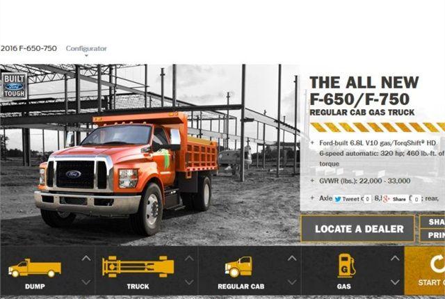 F-750 Logo - Ford Launches 2016 F 650 F 750 Configurator