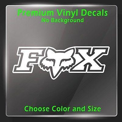 Motorcross Logo - FOX Racing Decal - Fox Racing Logo - Vinyl FOX Sticker - Motocross MX  Stickers | eBay