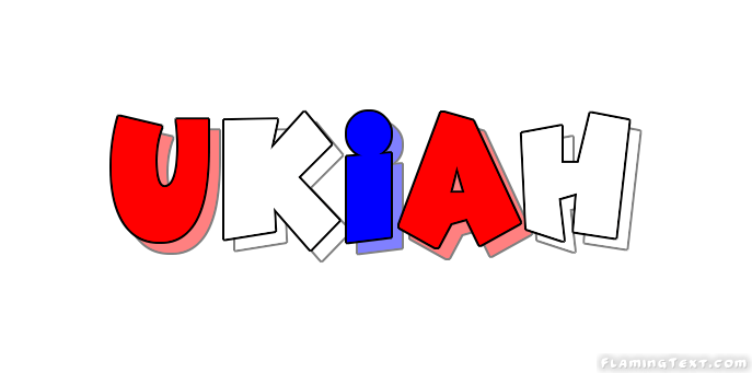 Ukiah Logo - United States of America Logo. Free Logo Design Tool from Flaming Text