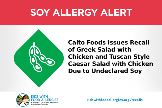 Caito Logo - Soy Allergy Alert Foods Greek Salad and Tuscan Style Caesar