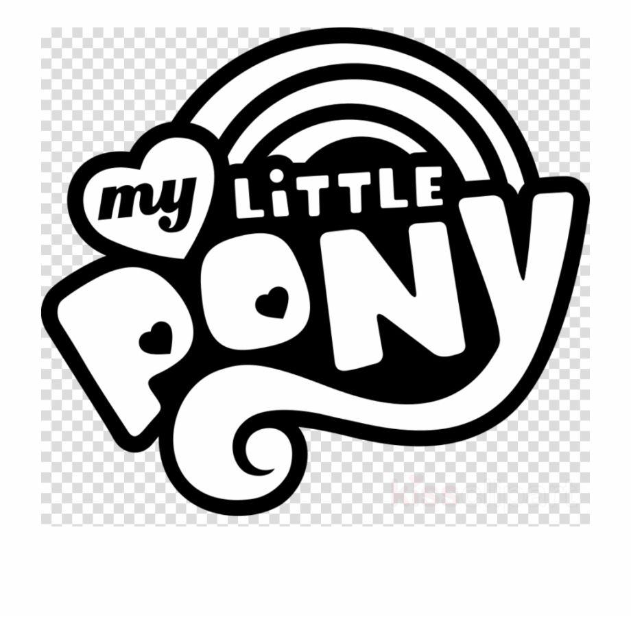 Pony Logo - My Little Pony Logo Black And White Clipart Rainbow - Malowanki Do ...