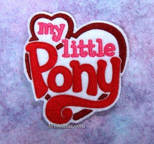 Pony Logo - My Little Pony Logo Design Iron On Embroidery Patch MTCoffinz