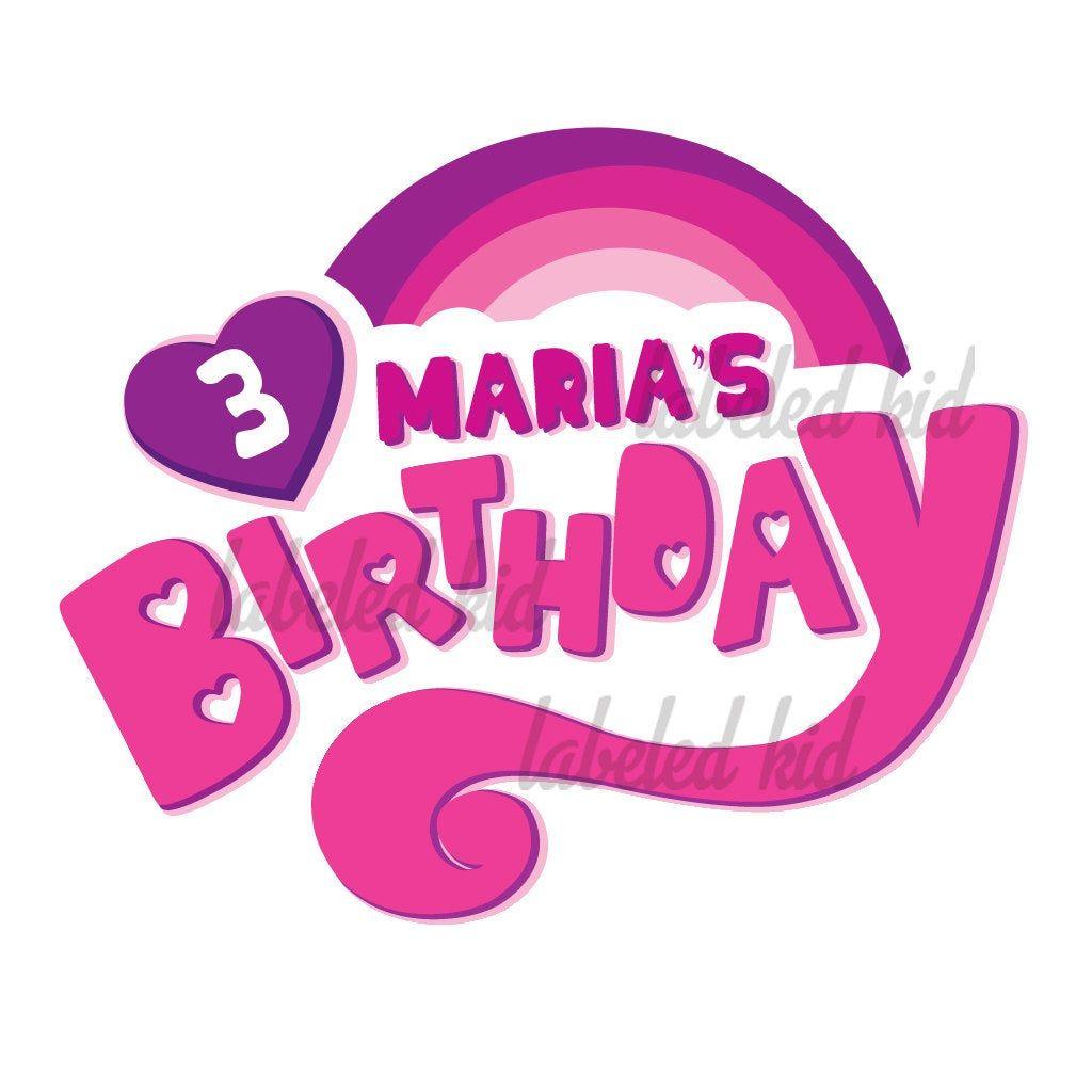 Pony Logo - Personalized My Little Pony Logo for Birthdays, transfer ons , cake  toppers, and much more!