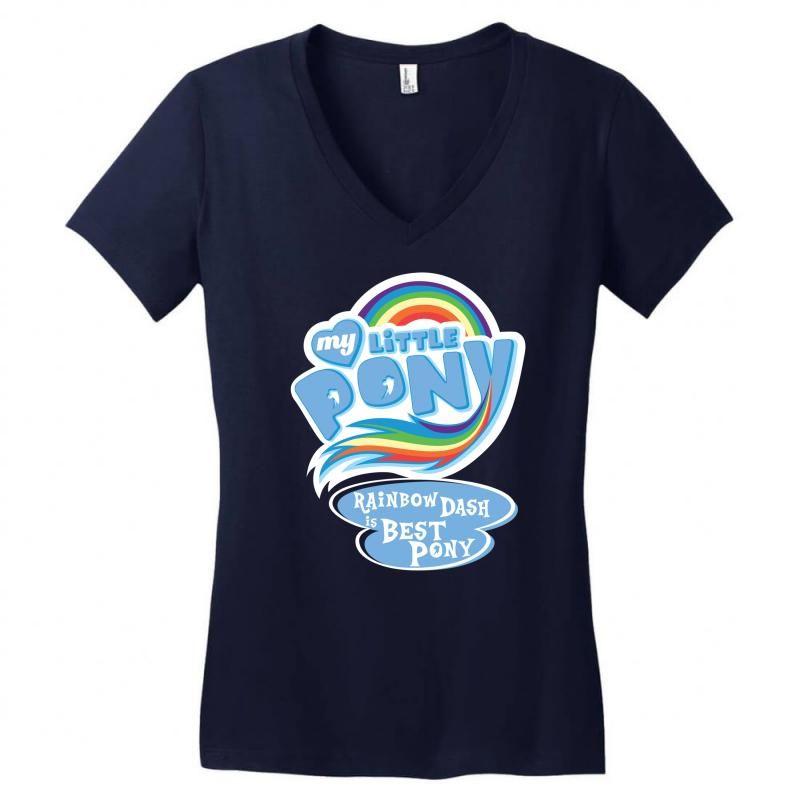 Pony Logo - My Little Pony Logo Women's V-neck T-shirt. By Artistshot