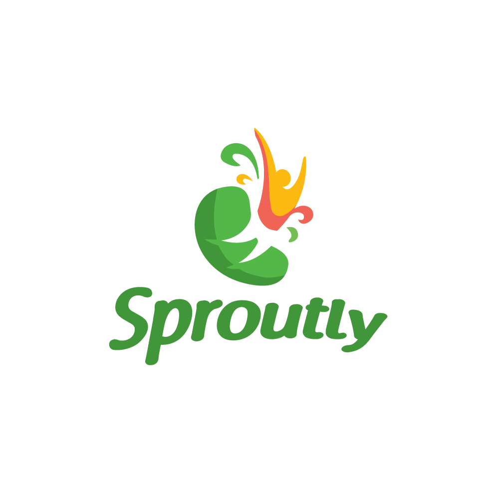 Bean Logo - Sproutly—Bean Person Logo Design