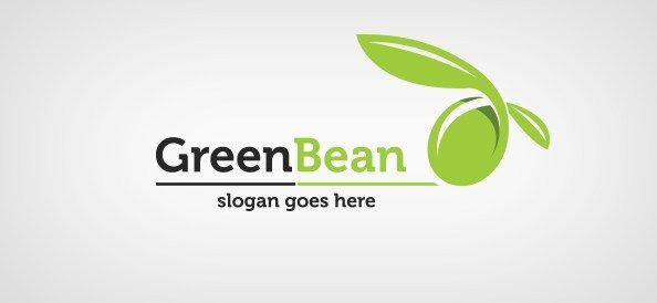 Bean Logo - Green Bean Logo Template - Free Logo Design Templates