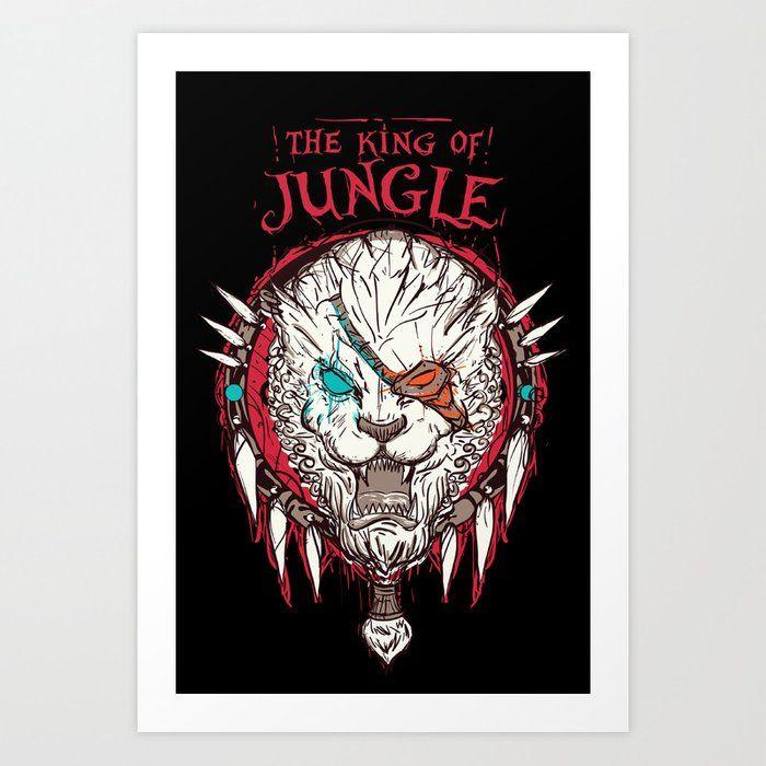 Rengar Logo - Rengar Art Print by alezigoulart