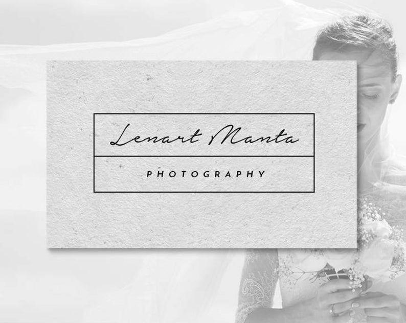 Scrip Logo - Signature Photography Logo. Luxury Scrip Logo. Photography Logo Design.  Premade Logo Design. P02