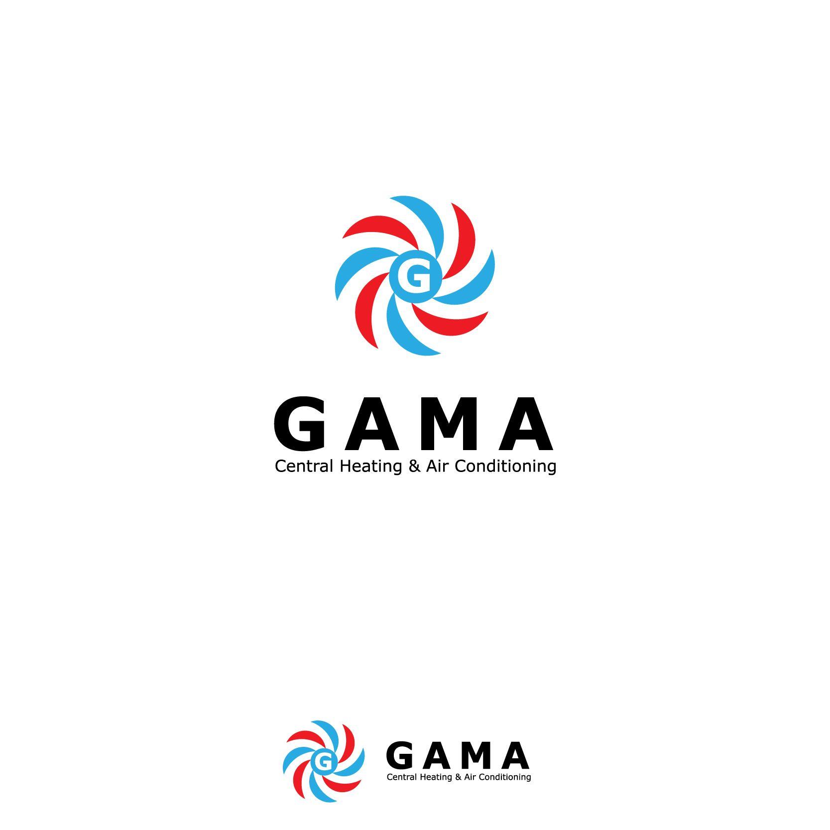 Gama Logo - Construction Logo Design for GAMA Central Heating & Air Conditioning ...