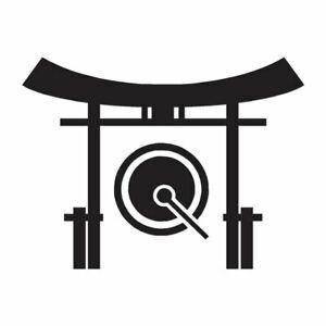 Shintoism Logo - Details about Torii Japanese Gong Shinto Sticker Colors & Sizes
