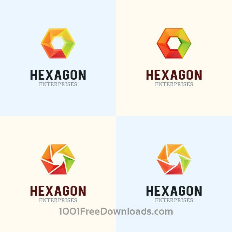 Orange Hexagon Logo - Free Vectors: Hexagon Logo Design | Abstract