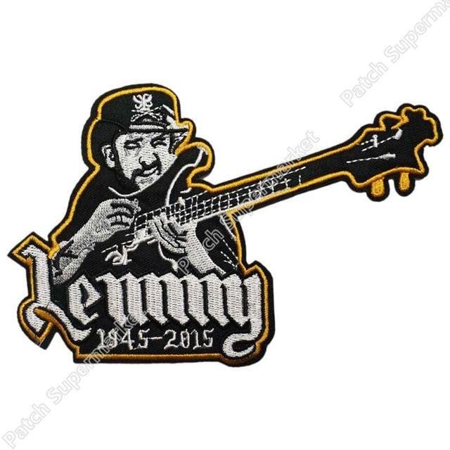 Lemmy Logo - LARGE Lemmy Kilmister England Patch RIP Lemmy Kilmister Rockabilly LOGO Biker Vest Rock Punk Badge EMBROIDERED Iron On In Patches From Home &