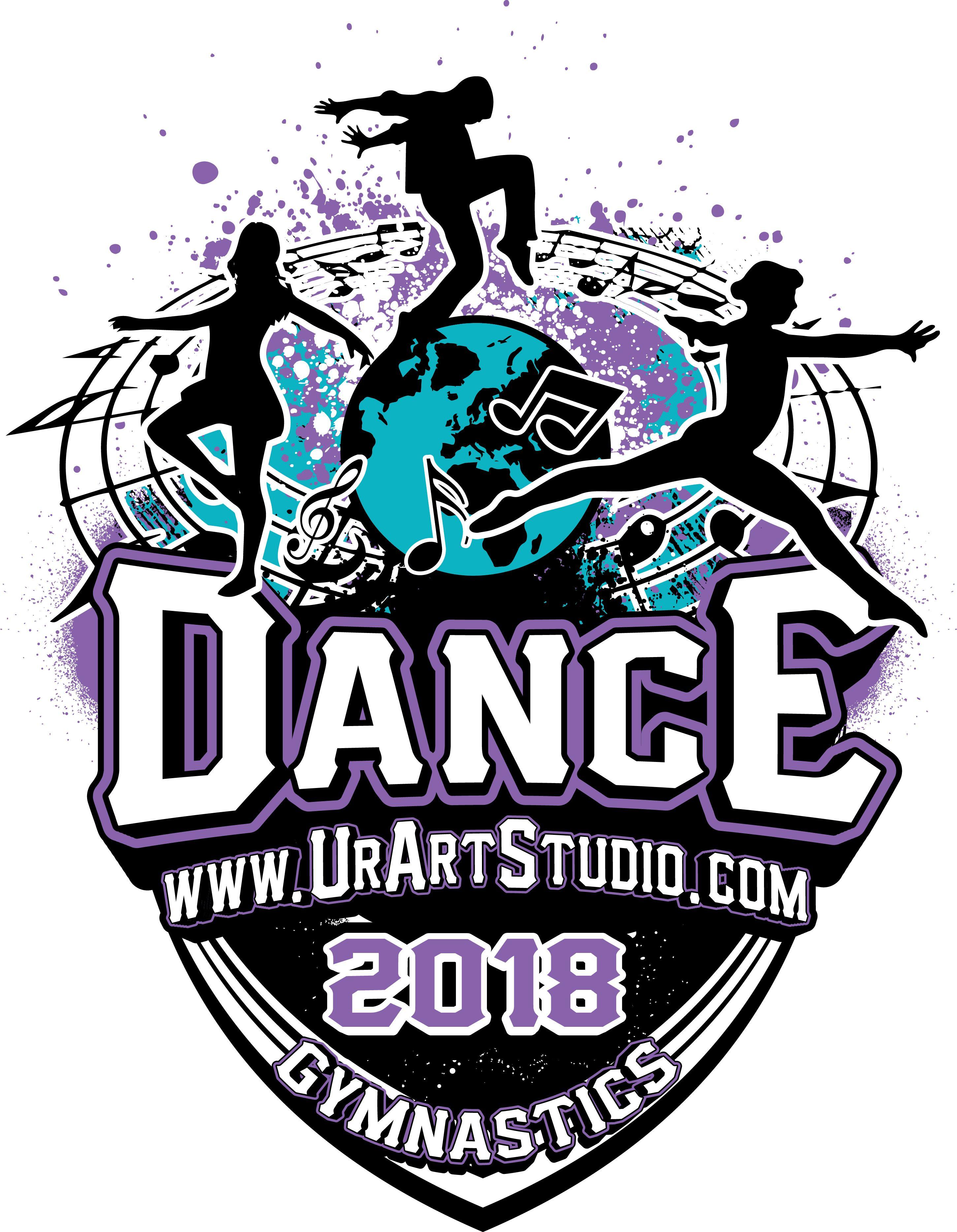 Www.dance Logo - DANCE and GYMNASTICS 2018 T-shirt vector logo design for print