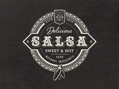Salsa Logo - Vintage Salsa Logo. Logos, Branding, & Badges. Food logo design