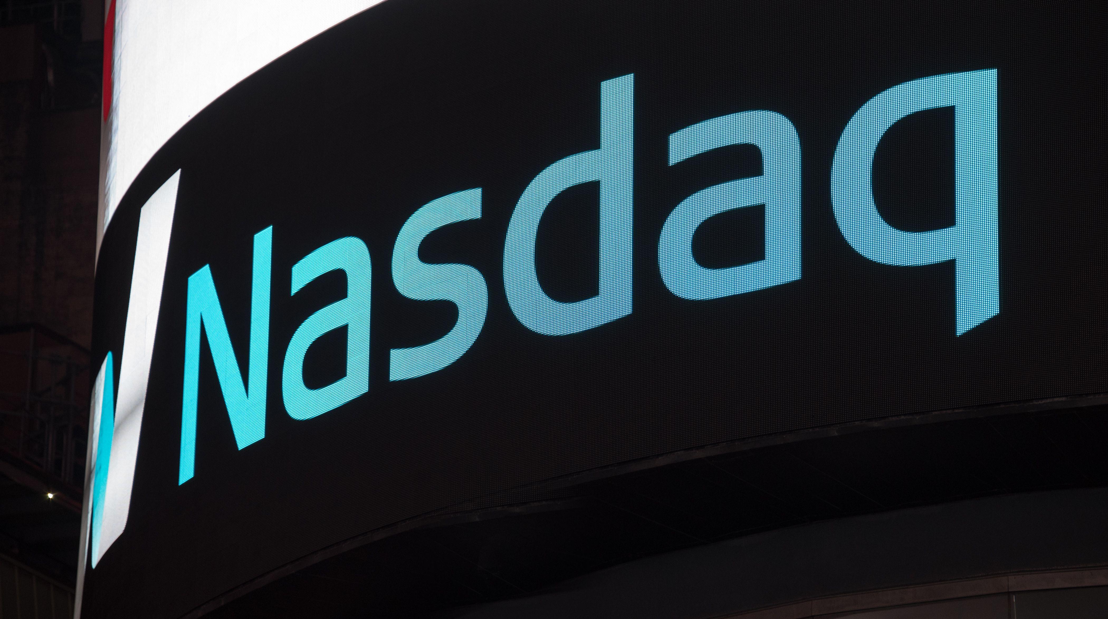 Nasdaq Logo - Stock Market Data Glitch Shows Tech Companies Stock Prices Crashing ...