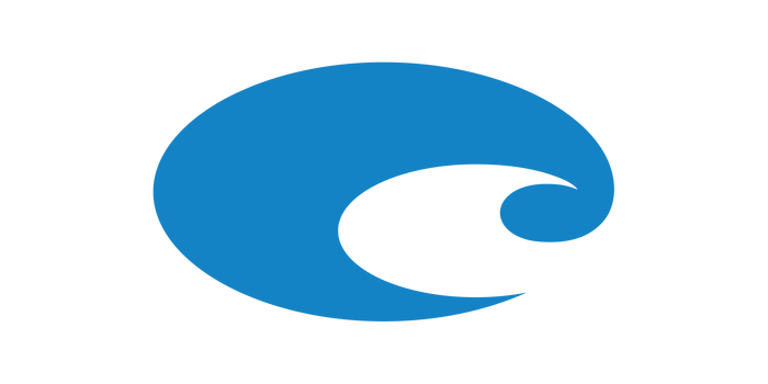 Costa Logo - REFLECTIVE COSTA BLUE LOGO DECAL